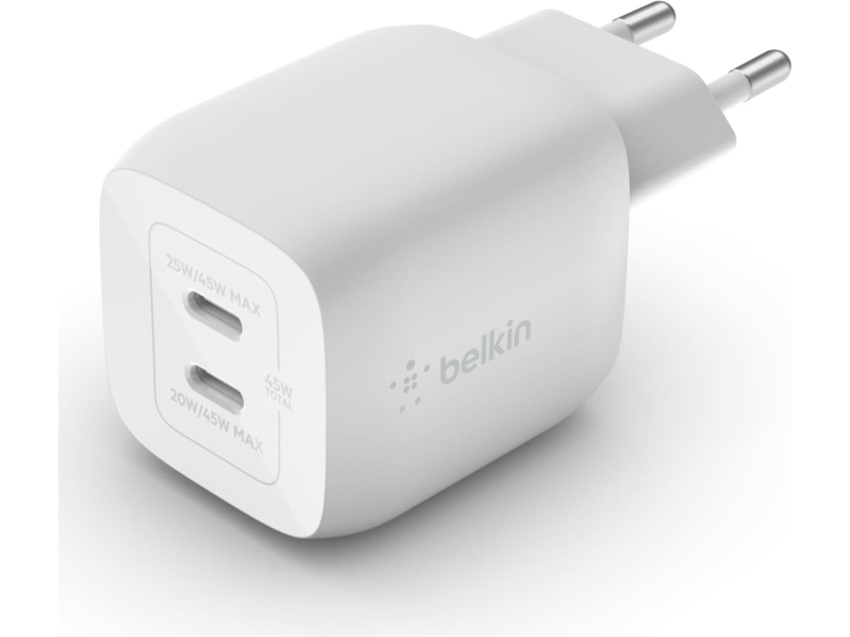 Belkin BOOST CHARGE 45W Vægoplader (hvid) Mobilopladere