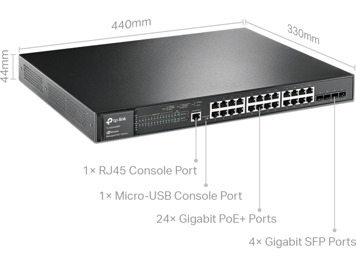 TP-Link JetStream 28-Port Gigabit L2+ Switch Switch