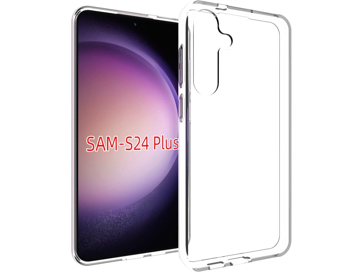 iiglo Galaxy S24+ Silikone cover (gennemsigtig) Mobilcover