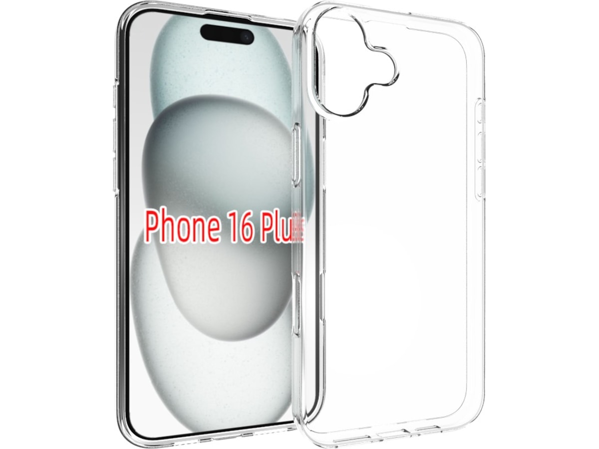 iiglo iPhone 16 Plus Silikone cover (gennemsigtig) Mobilcover