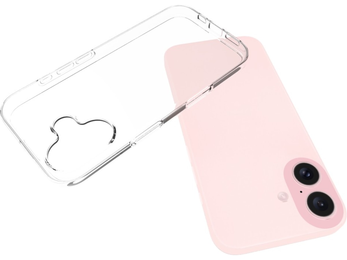 iiglo iPhone 16 Silikone cover (gennemsigtig) Mobilcover