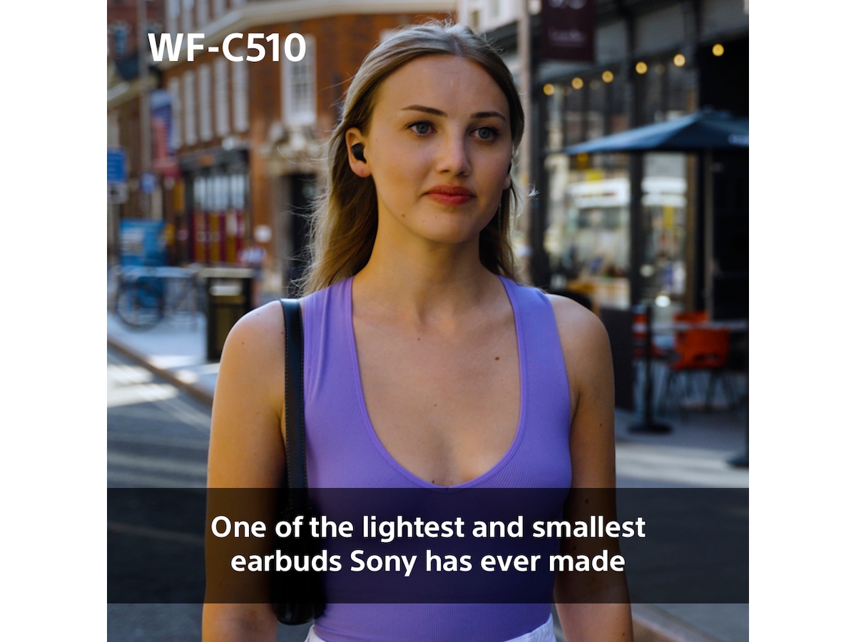 Sony WF-C510 Trådløse høretelefoner, Earbuds med mikrofon (sort) In-ear høretelefoner