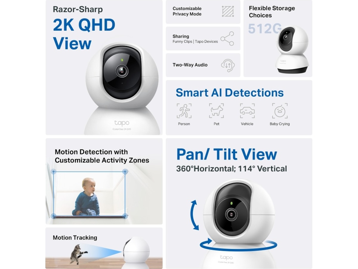 TP-Link Tapo C220 indendørs overvågningskamera Overvågningskameraer