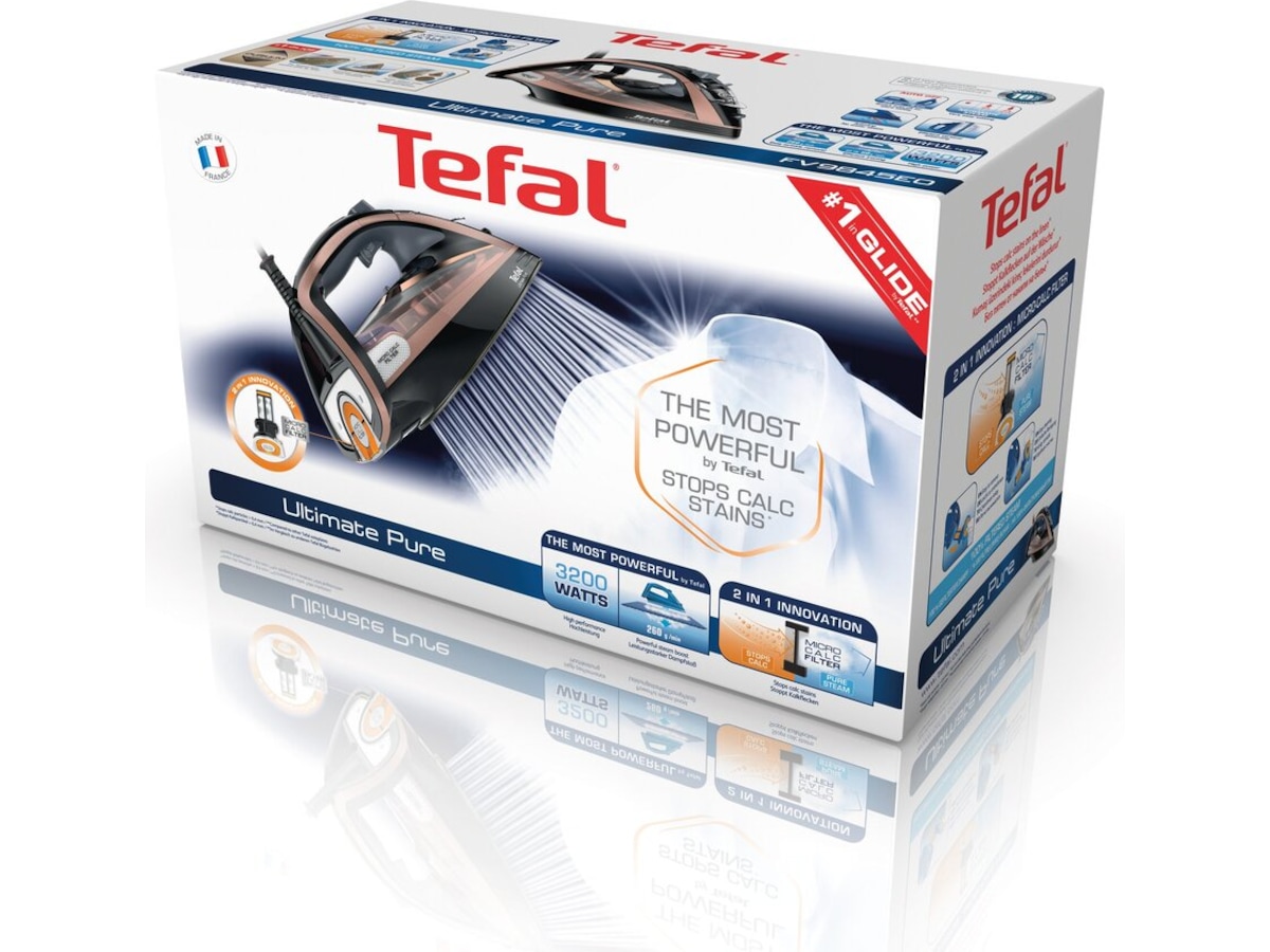 Tefal Ultimate Pure FV9845E0 strygejern Strygejern