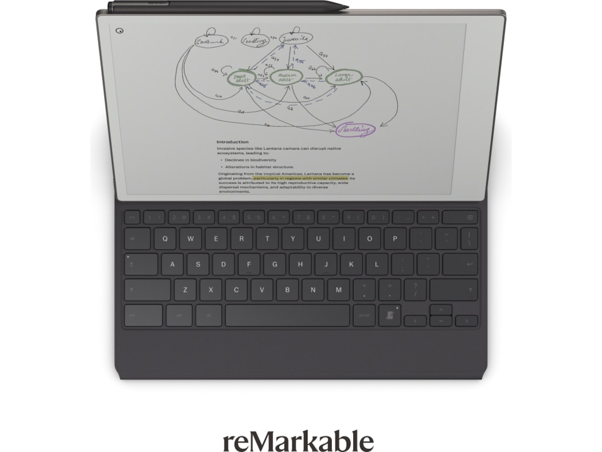 reMarkable Paper Pro Type Folio tastaturcover (basalt) Digitale paper & tilbehør