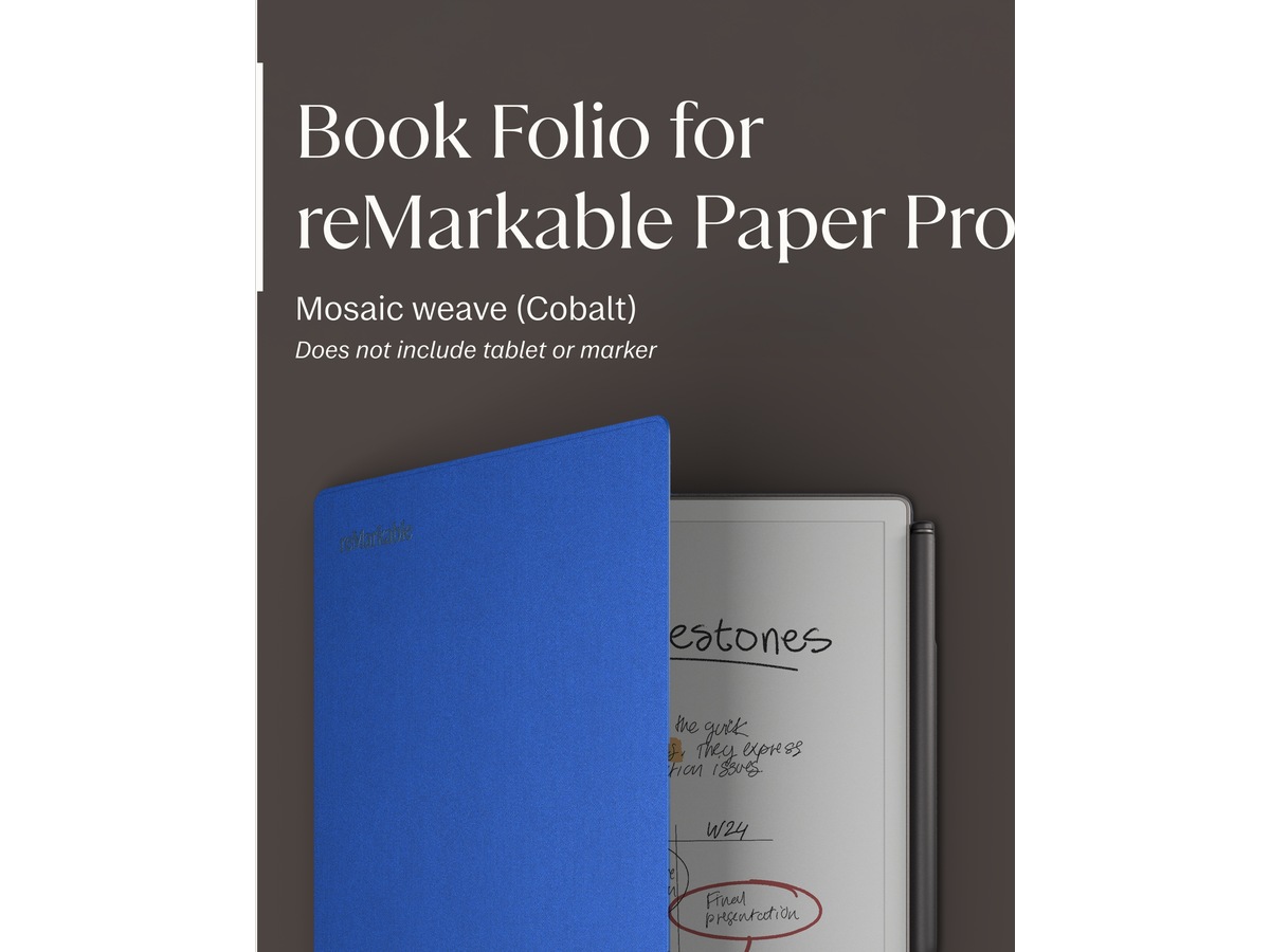 reMarkable Paper Pro Book Folio (kobolt) Digitale paper & tilbehør
