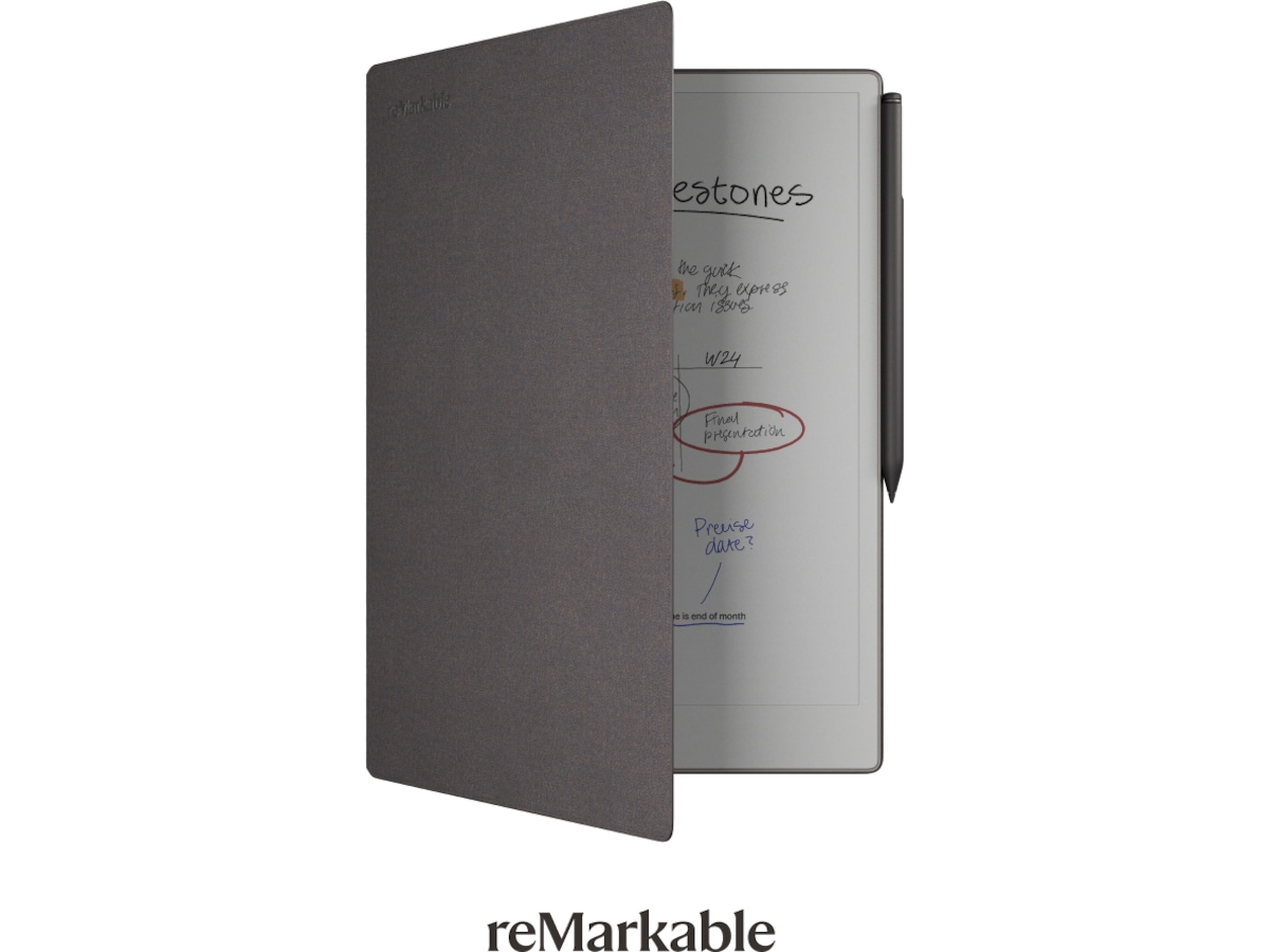 reMarkable Paper Pro 11,8" 64GB inkl. Marker Plus og Book Folio (basalt) Digitale paper & tilbehør