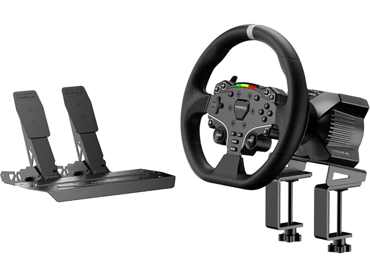 MOZA R3 Racing Simulator Bundle til PC Rat og pedaler