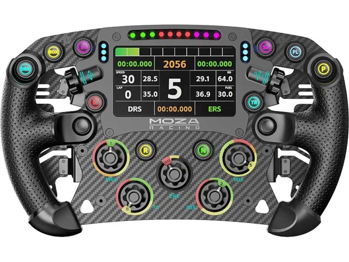MOZA FSR2 Formula Wheel Rat og pedaler