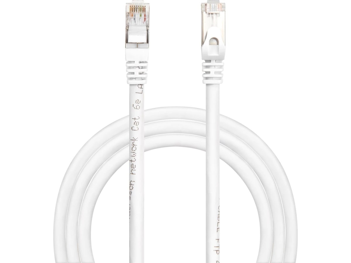 Nætverkskabel CAT6e 30m (hvid) Netværk