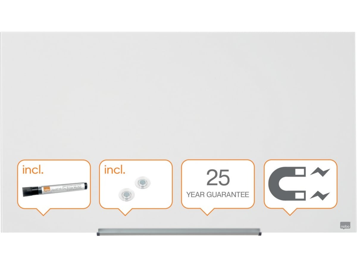 Nobo Whiteboard glastavle Widescreen 45" Glastavler
