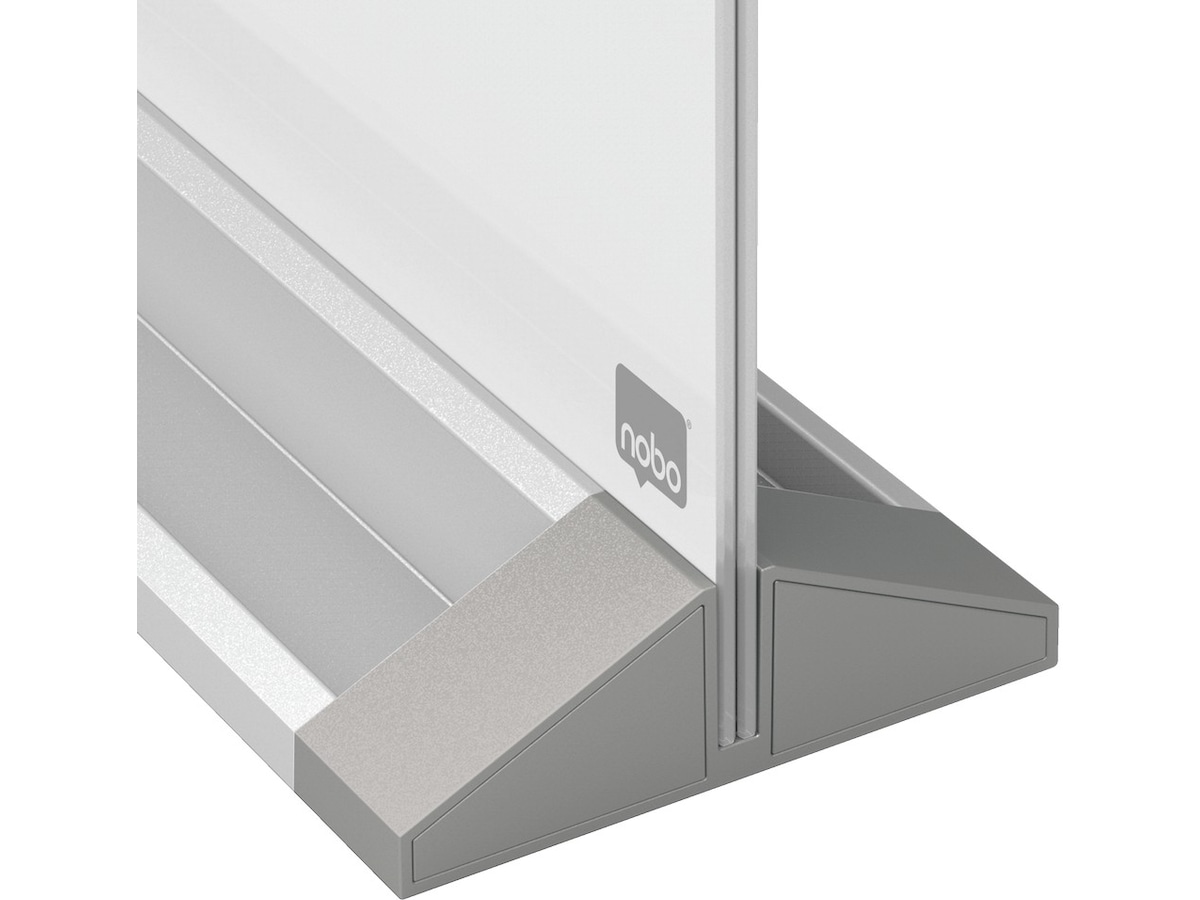 Nobo dobbeltsidet skrivebordtavle i glas - 60x45 cm Arbejdssted – tilbehør