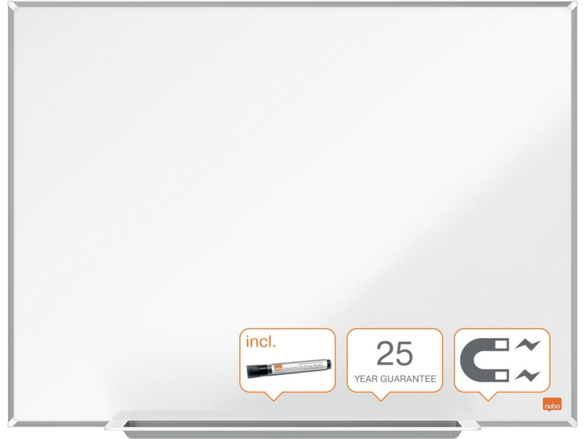 Nobo Whiteboard Impression Pro Emaljert magnetisk tavle 60x45 cm Whiteboards