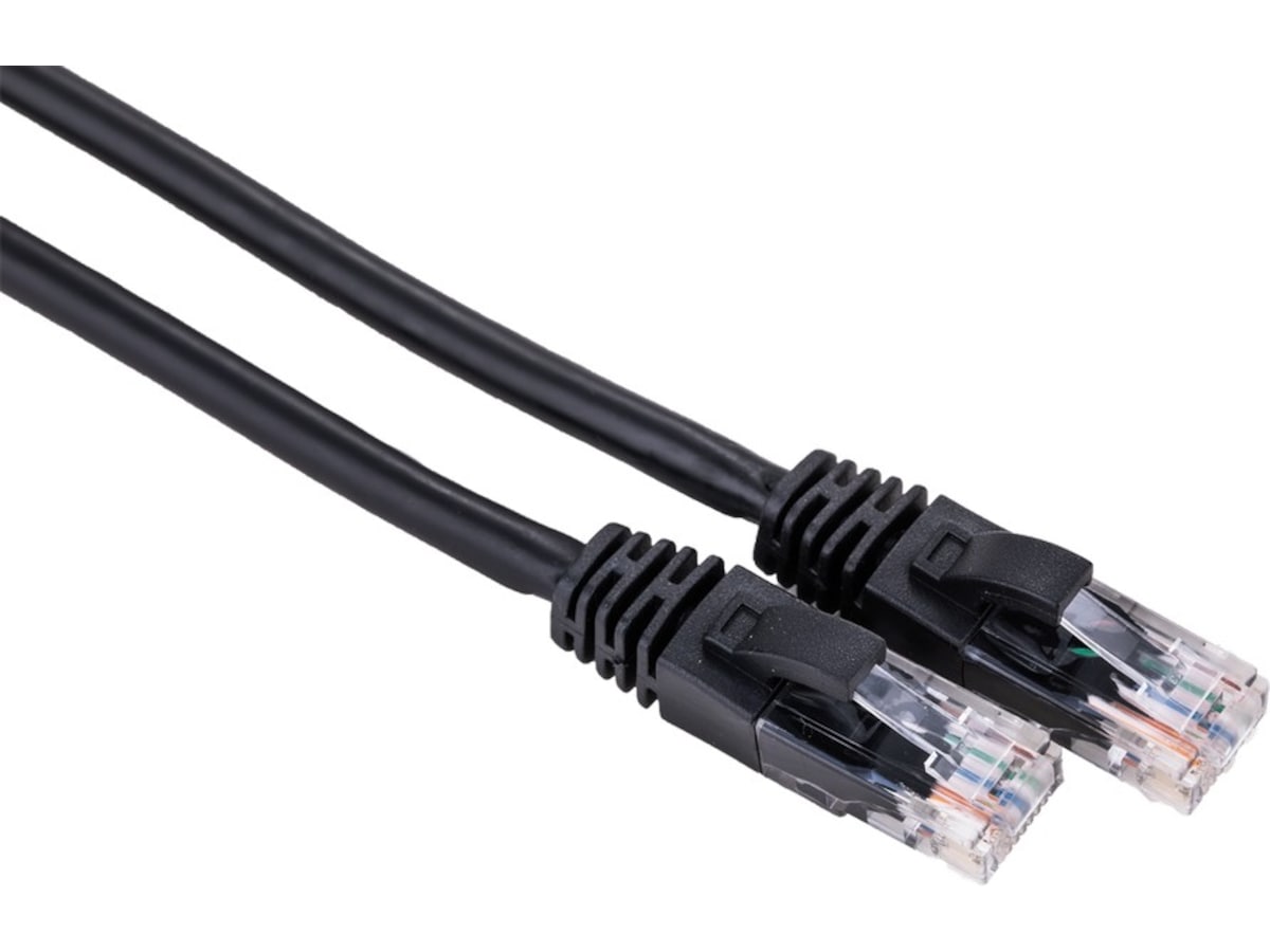 Nætverkskabel Cat6 sort 1m Netværk