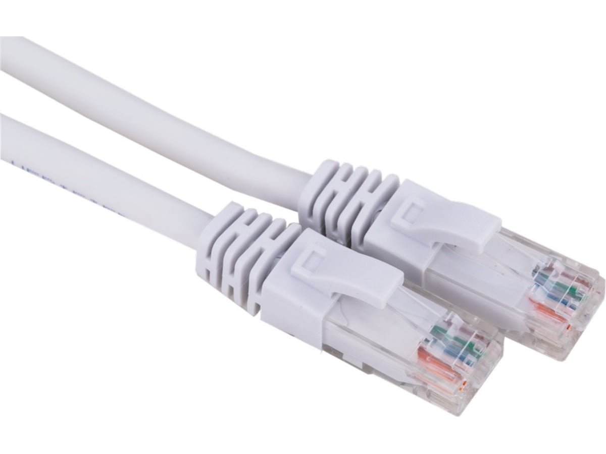 Nætverkskabel Cat6 hvid 2m Netværk