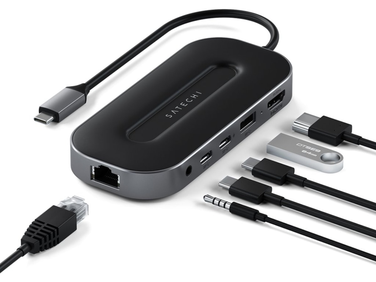 Satechi USB4 Multiport Adapter Dockingstation og USB-hub