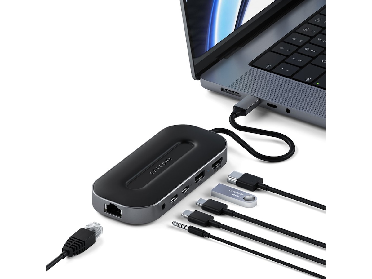 Satechi USB4 Multiport Adapter Dockingstation og USB-hub