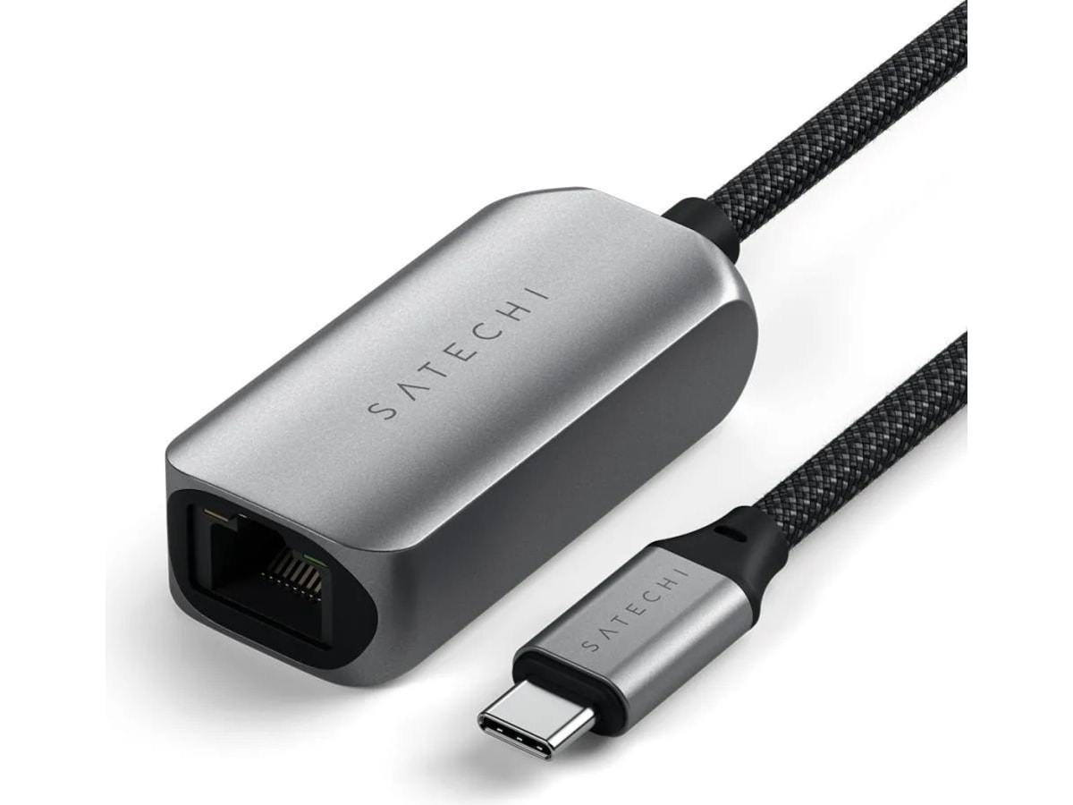 Satechi USB-C til Ethernet Adapter 18cm (grå) Kabeladaptere og overgange