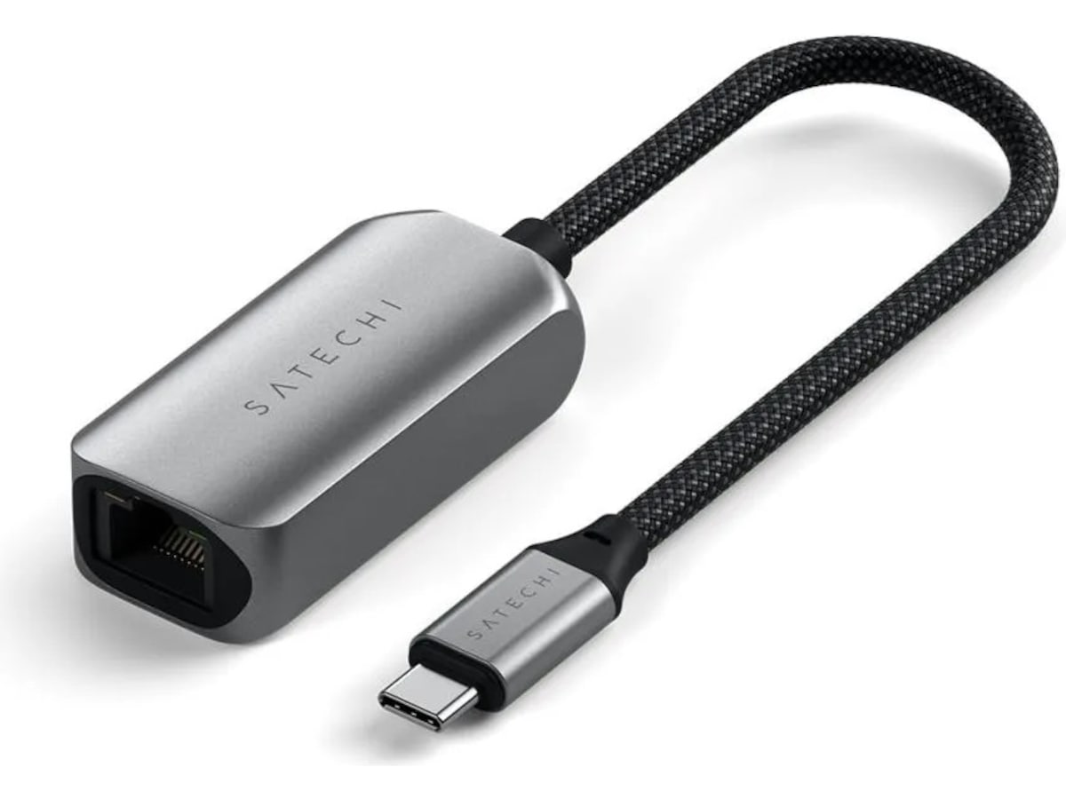 Satechi USB-C til Ethernet Adapter 18cm (grå) Kabeladaptere og overgange