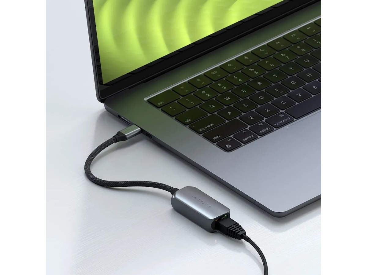 Satechi USB-C til Ethernet Adapter 18cm (grå) Kabeladaptere og overgange