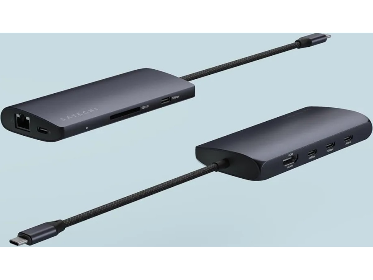 Satechi Multiport 8K Docking (midnight) Dockingstation og USB-hub