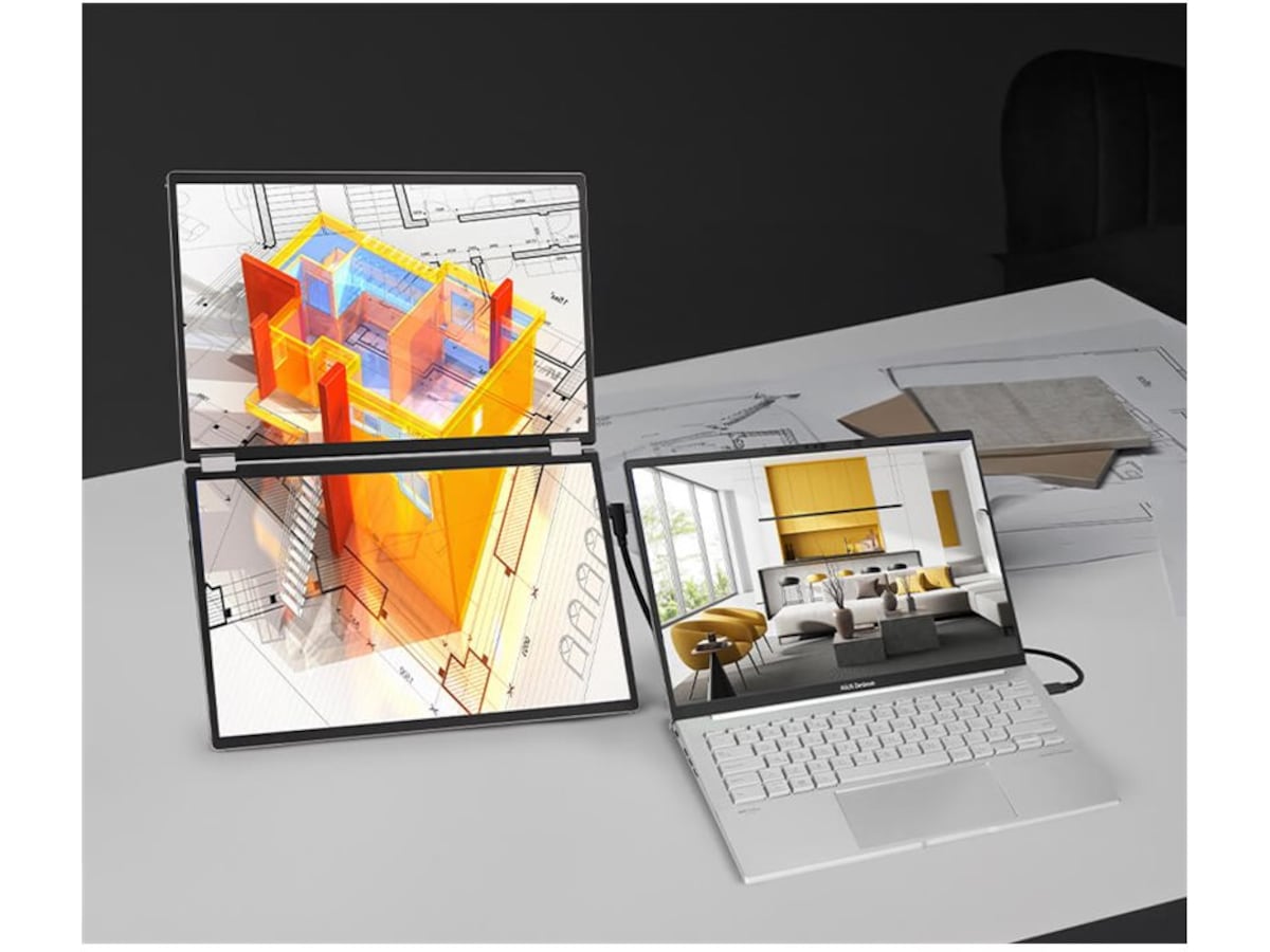 ASUS 14" ZenScreen Duo portable skærm MQ149CD Skærme