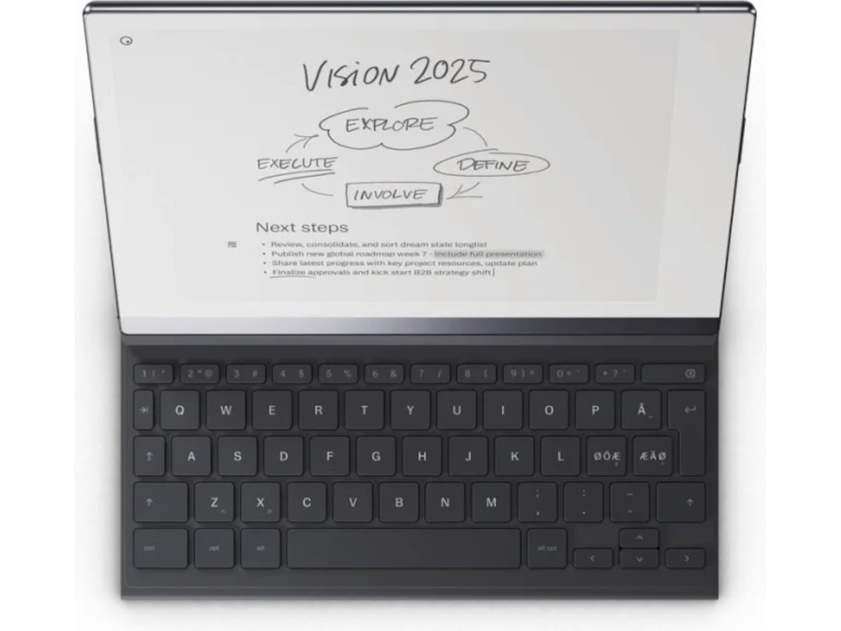 reMarkable 2 Type Folio tastaturcover (sort blæk) Digitale paper & tilbehør