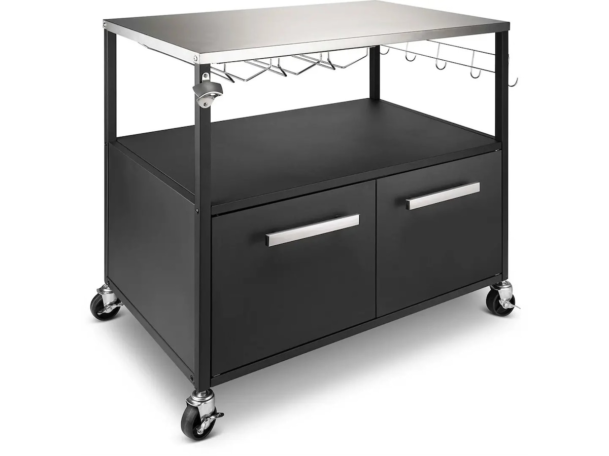 Austin and Barbeque Sidebord med opbevaring Udendørsgrill – vogne