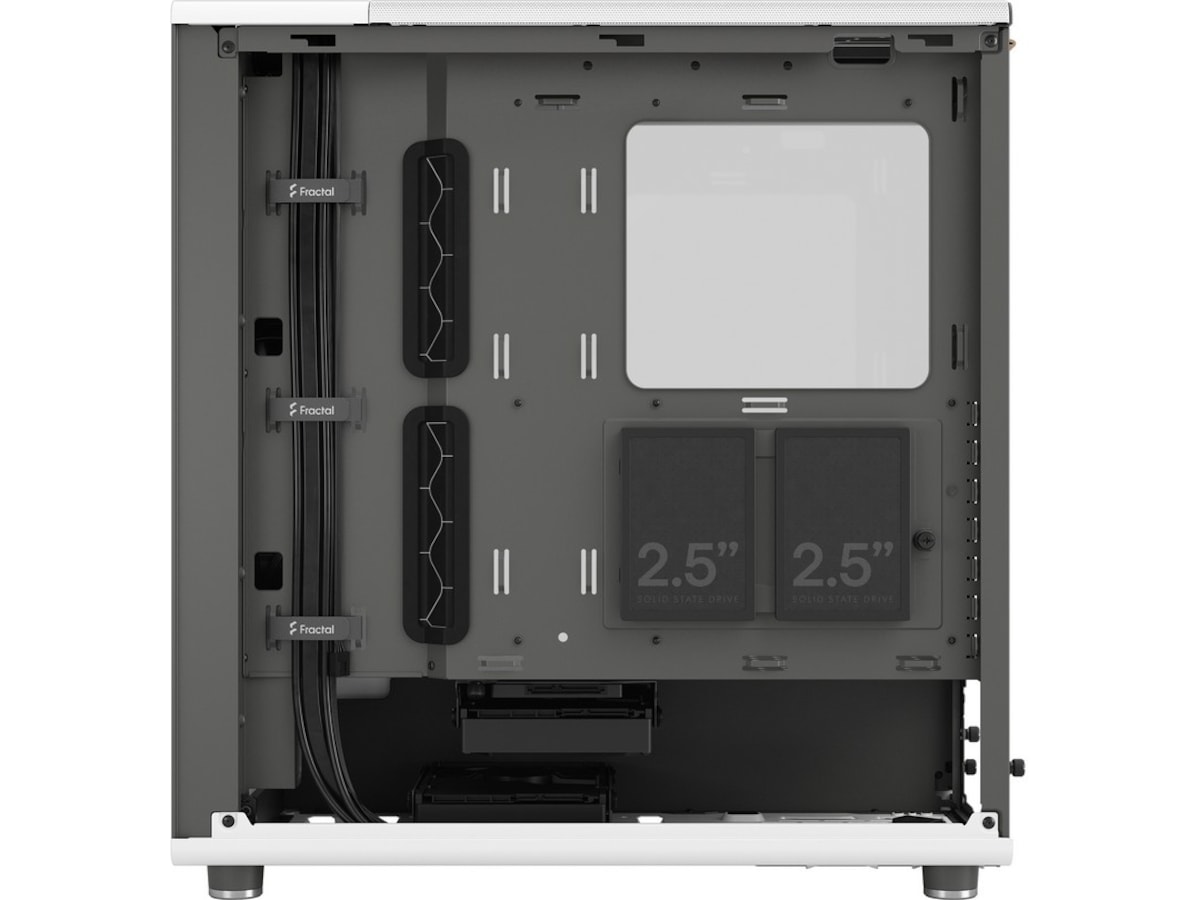 Fractal North Chalk White TG Clear Tint Mid Tower Midi Tower