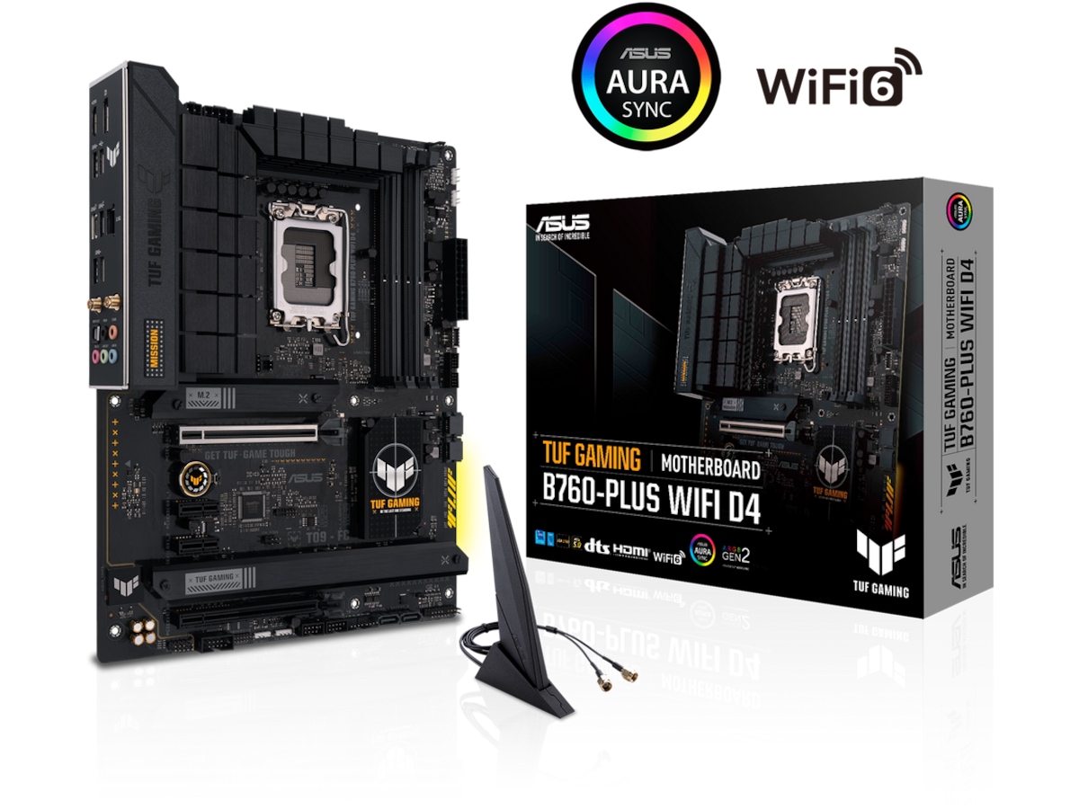 ASUS TUF GAMING B760-PLUS WIFI D4 Bundkort Intel Socket