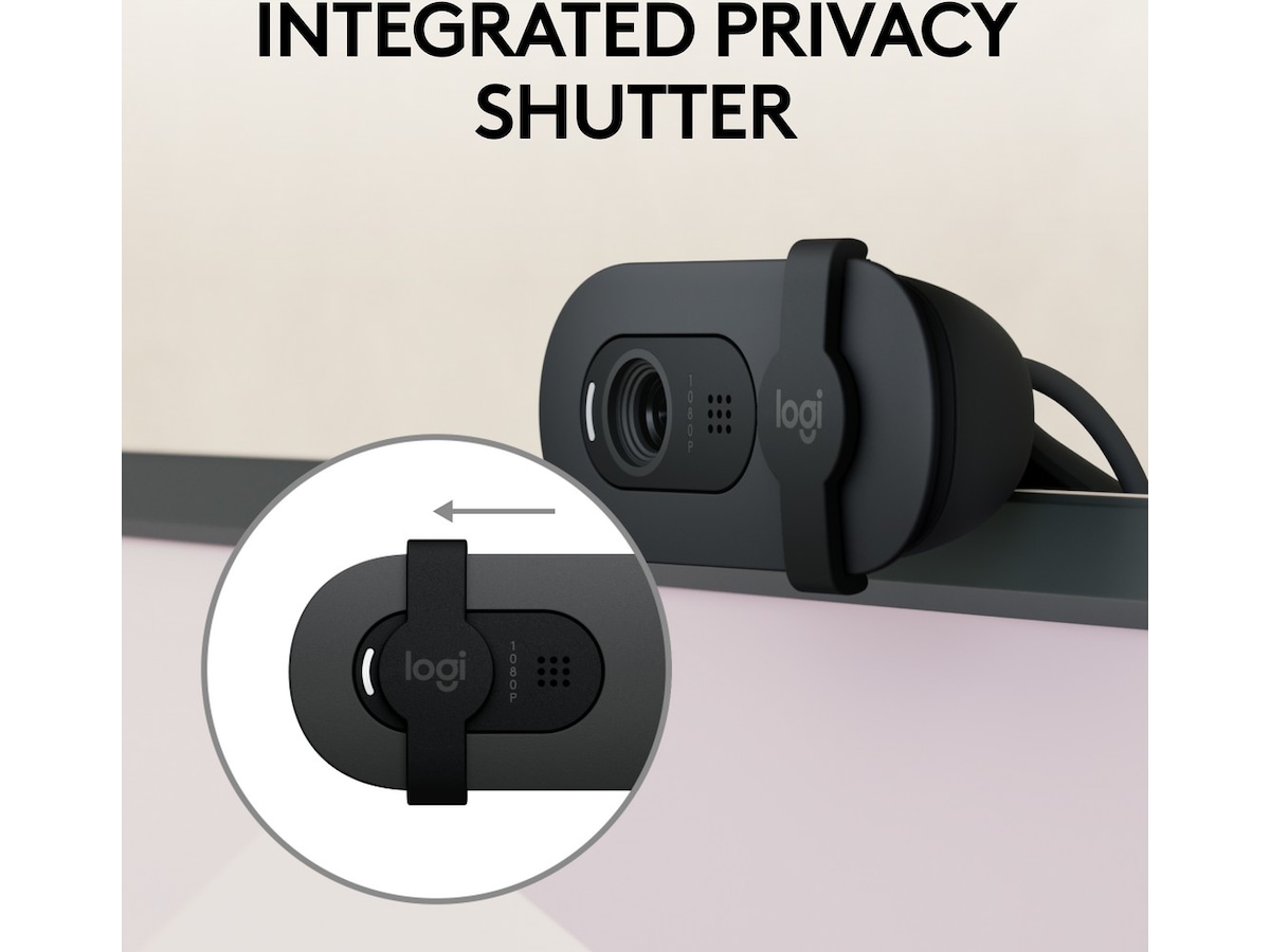 Logitech Brio 100 Full HD webkamera (graphite) Webkameraer