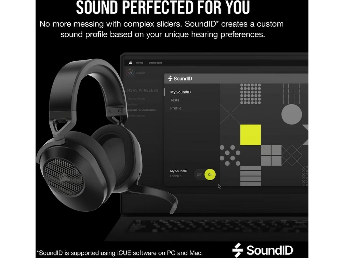 Corsair HS65 Trådløst Headset (sort) Gamingheadset