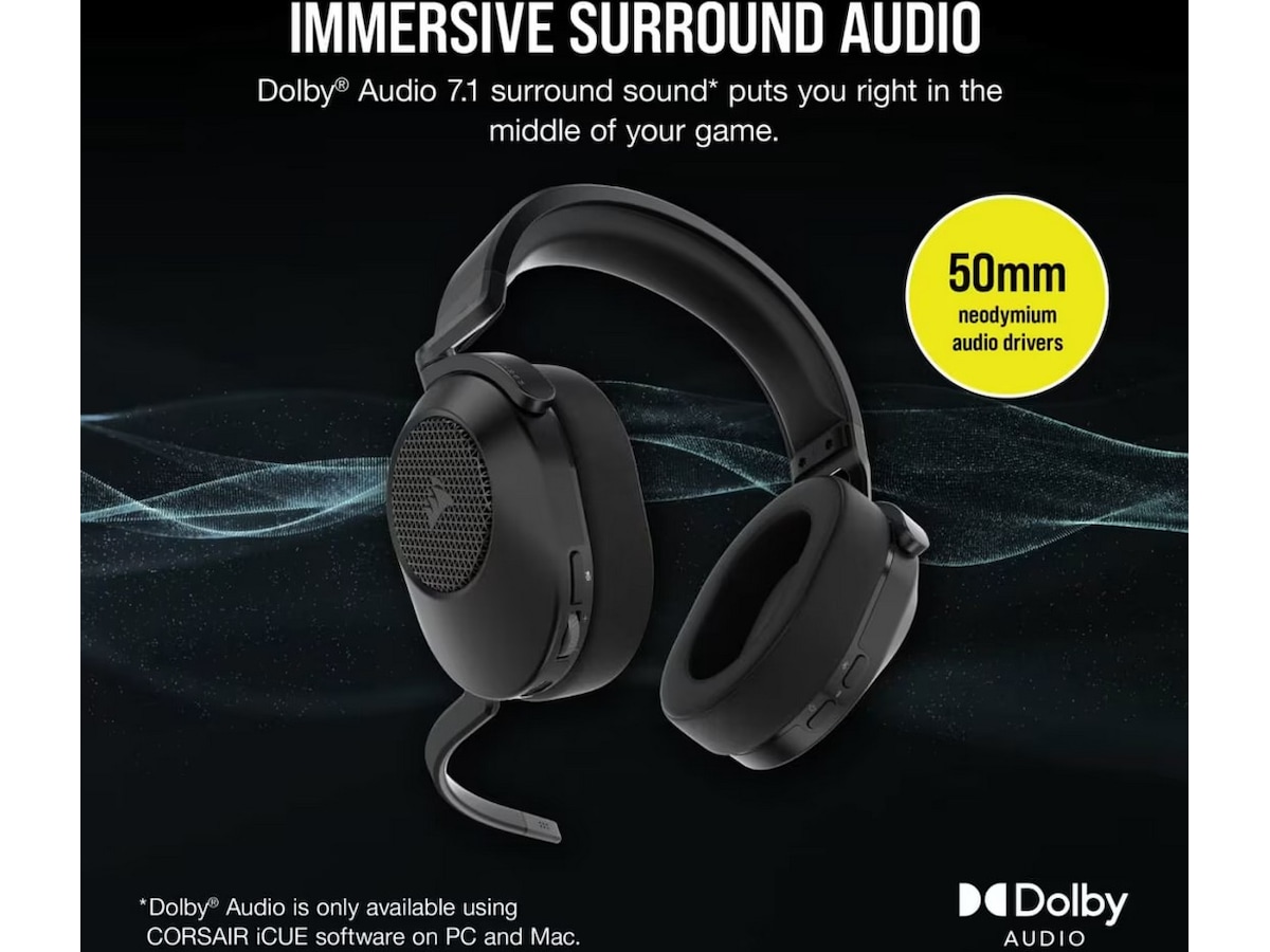 Corsair HS65 Trådløst Headset (sort) Gamingheadset