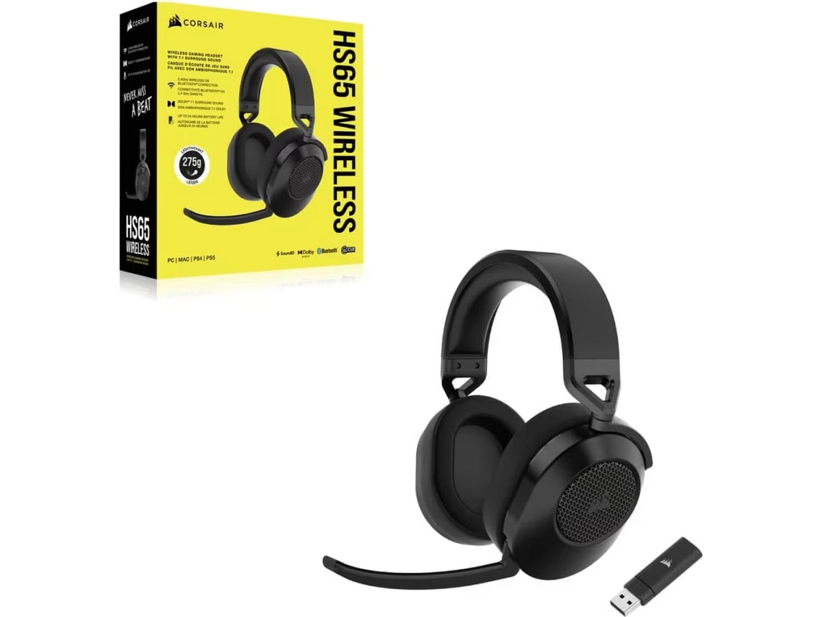 Corsair HS65 Trådløst Headset (sort) Gamingheadset