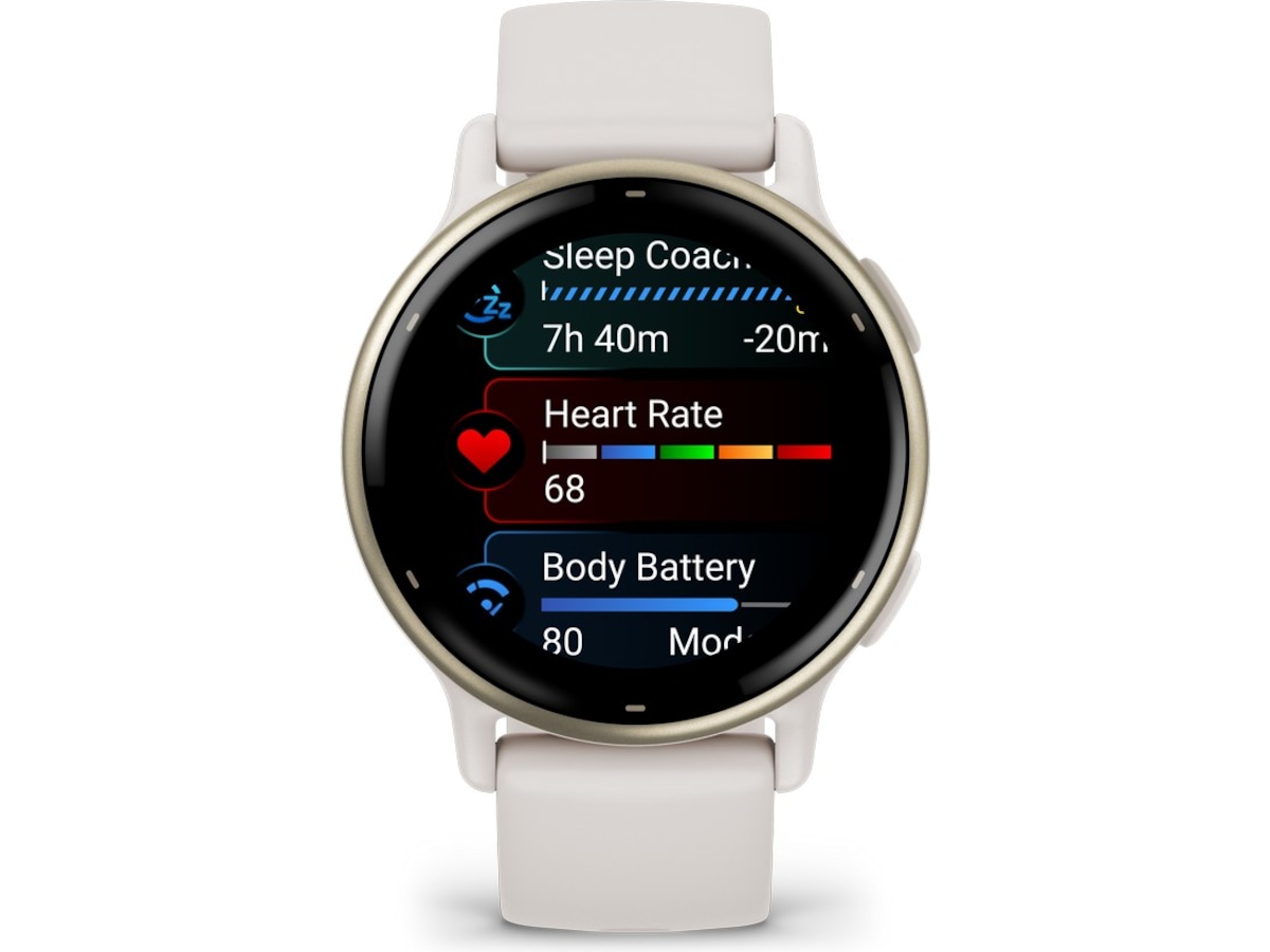 Garmin vivoactive 5 AMOLED Smartwatch (ivory/cream gold) Smartwatches