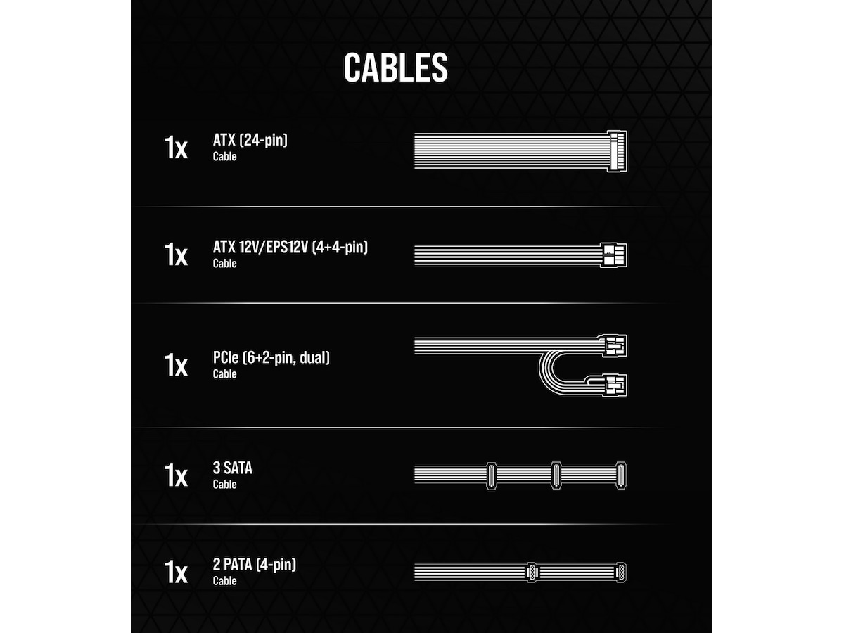 Corsair CX Series CX650 650 Watt PSU Strømforsyninger