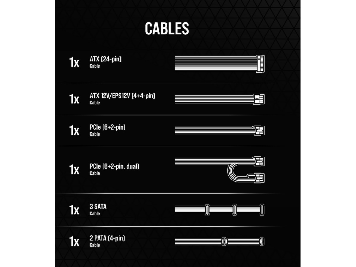Corsair CX Series CX750 750 Watt PSU Strømforsyninger
