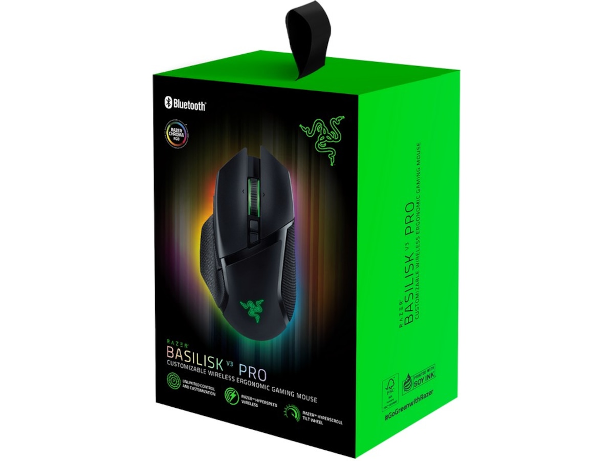 Razer Basilisk V3 Pro Gamingmus (sort) Gamingmus