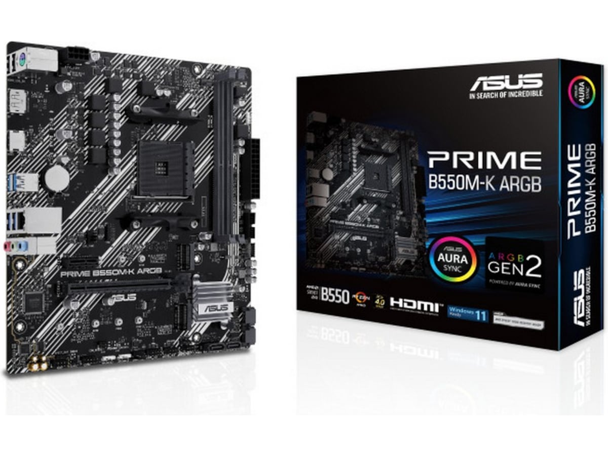 ASUS PRIME B550M-K ARGB Bundkort AMD Socket