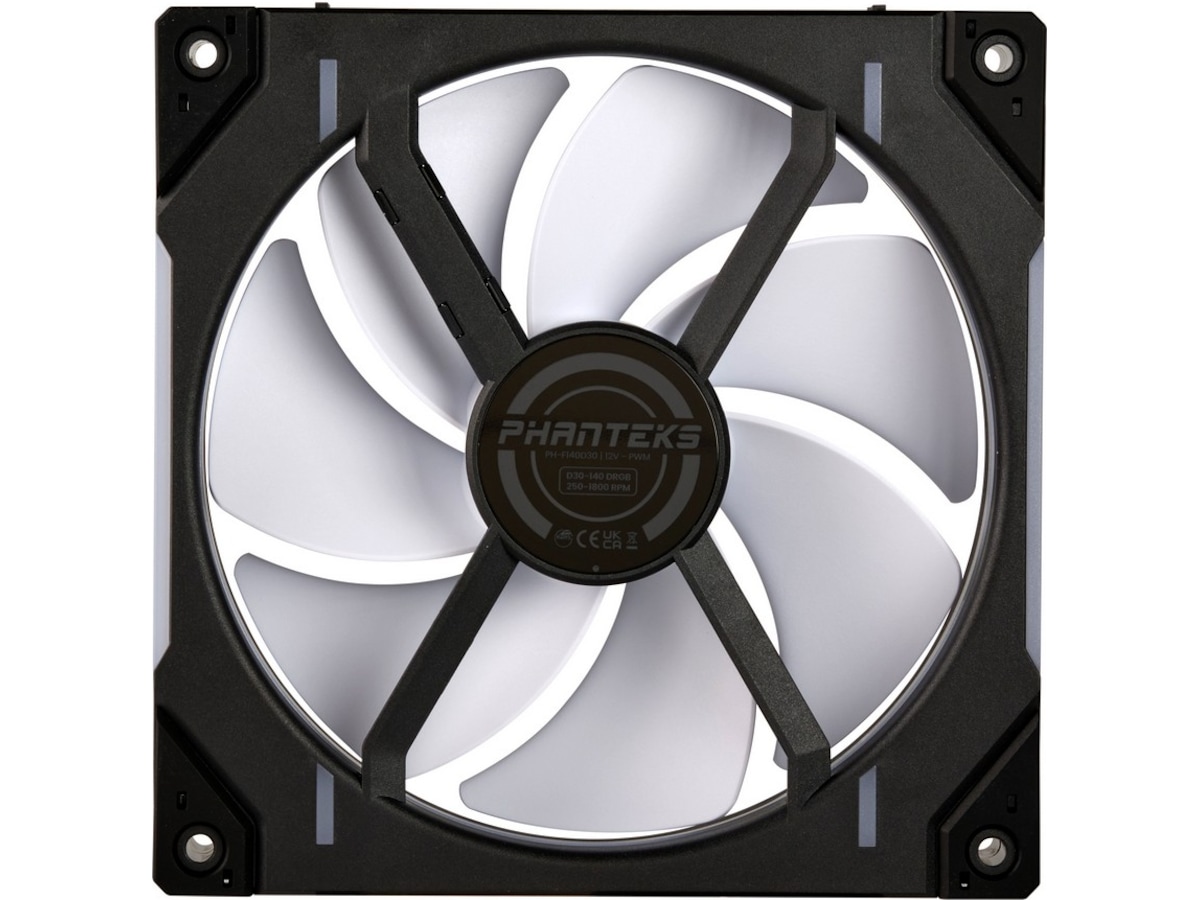 Phanteks D30 140mm PWM DRGB Regular Ventilator 3-Pack (sort) Blæsere