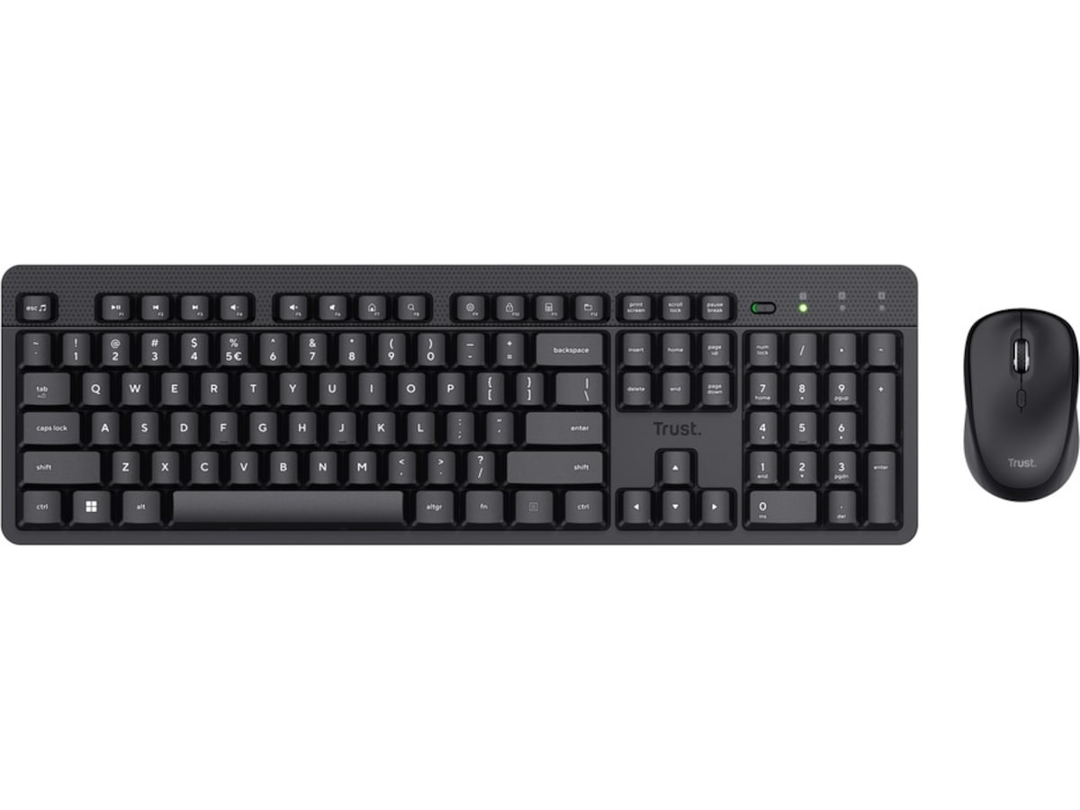 Trust ODY II trådløs mus og tastatur nordisk (sort) Mus & keyboards -kombinasjonspakker