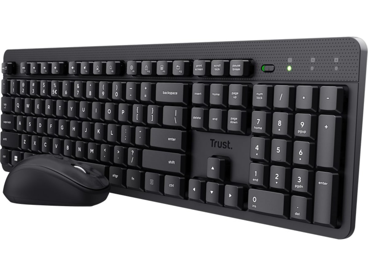 Trust ODY II trådløs mus og tastatur nordisk (sort) Mus & keyboards -kombinasjonspakker