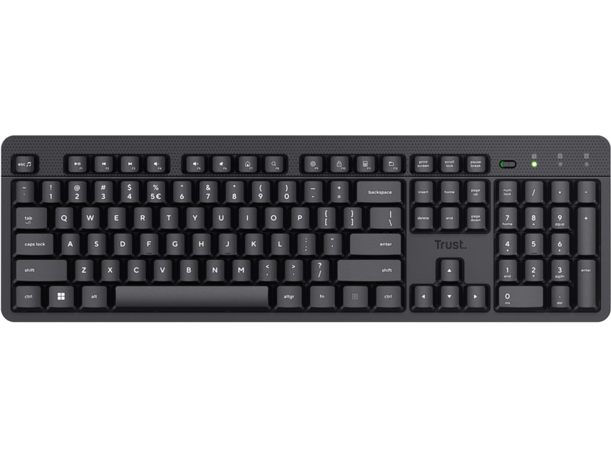 Trust ODY II trådløst tastatur nordisk (sort) Keyboards