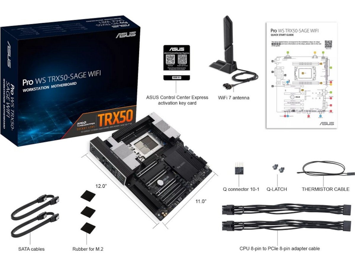 ASUS Pro WS TRX50-SAGE WIFI Bundkort AMD Socket