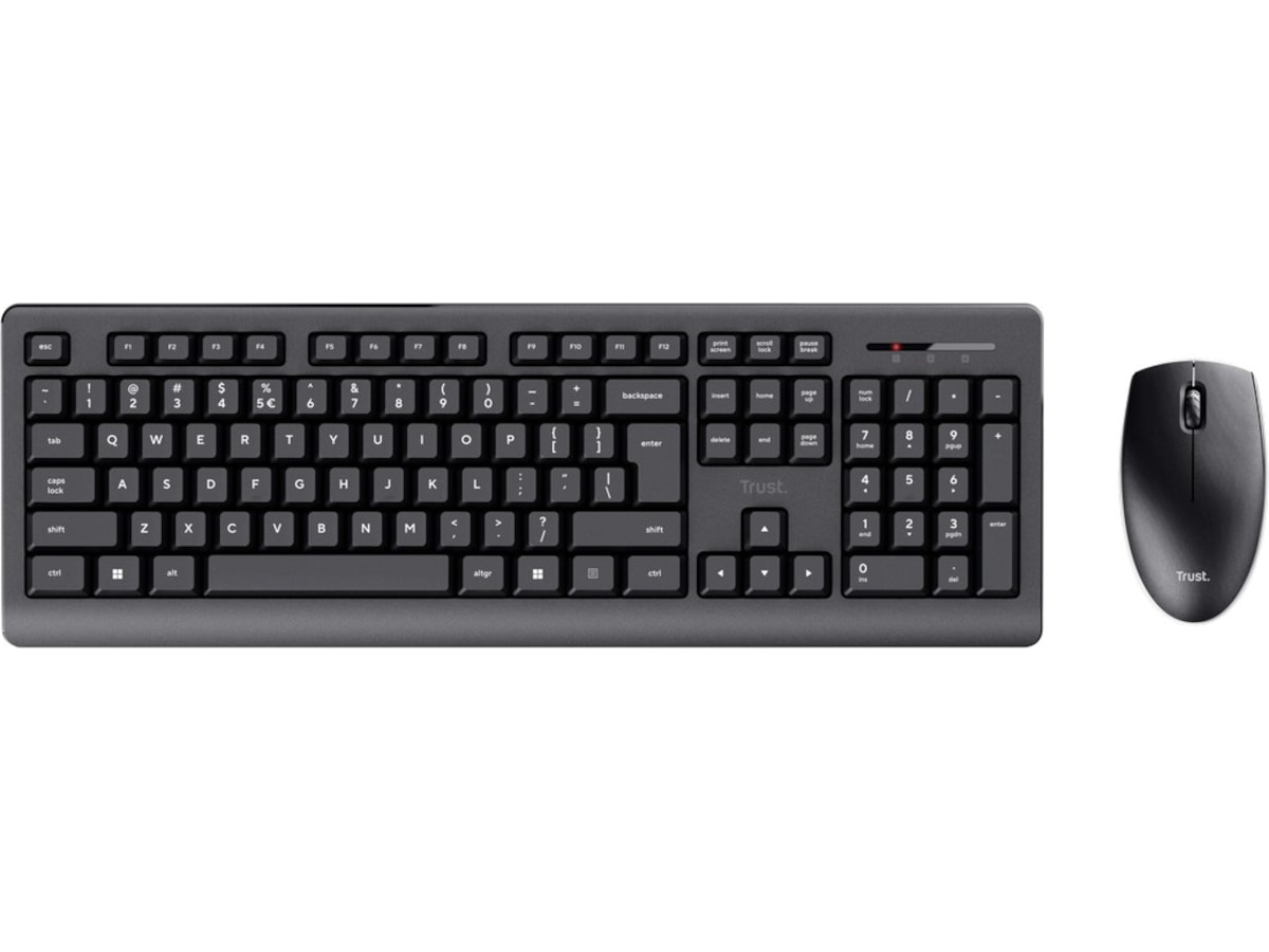 Trust Primo trådløst tastatur og mus Mus & keyboards -kombinasjonspakker