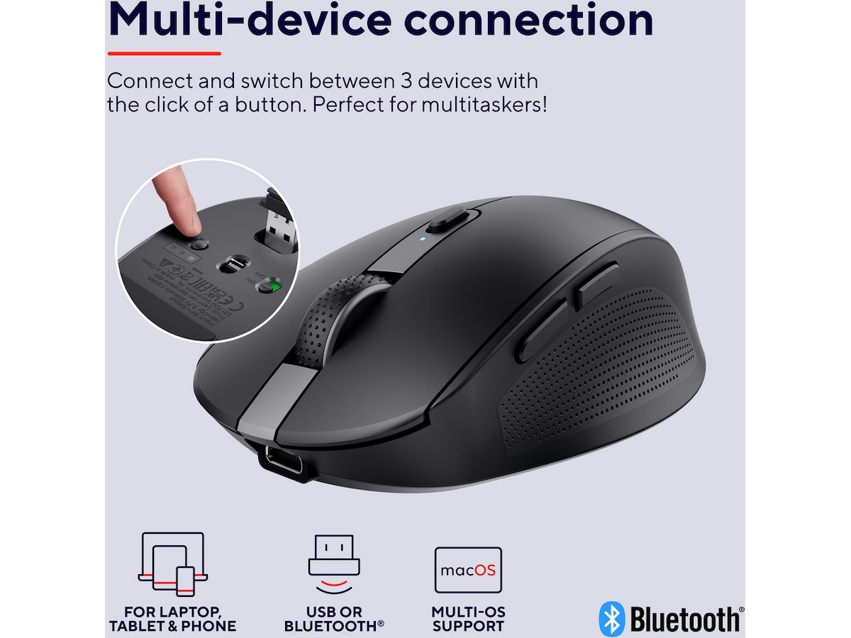 Trust Ozaa Trådløs Mus Mus