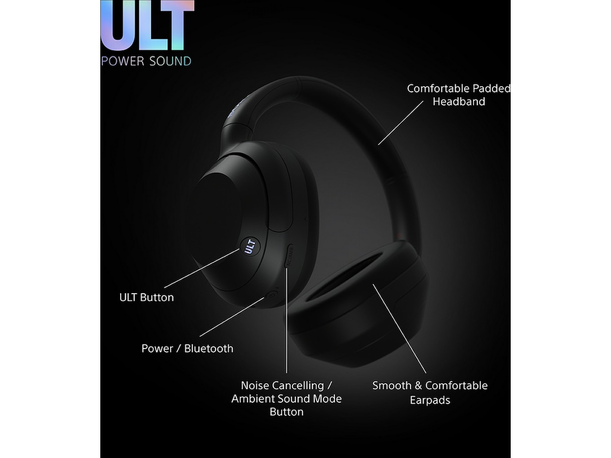 Sony ULT WEAR trådløse høretelefoner Over-Ear med mic (sort) Høretelefoner