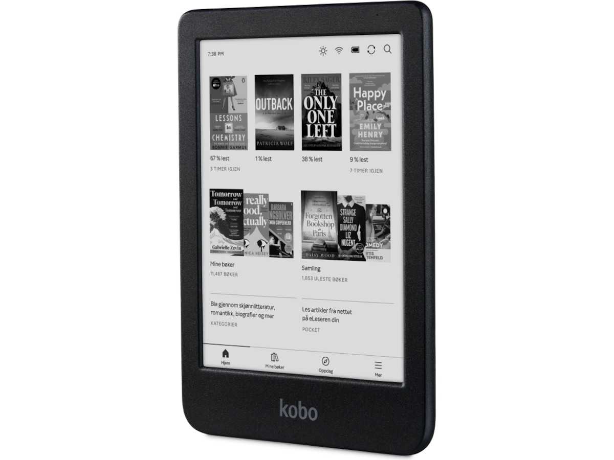 Kobo Clara BW 6" 16GB (sort) E-bogslæsere