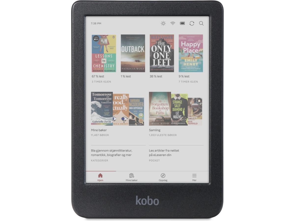 Kobo Clara Colour 6" 16GB (sort) E-bogslæsere
