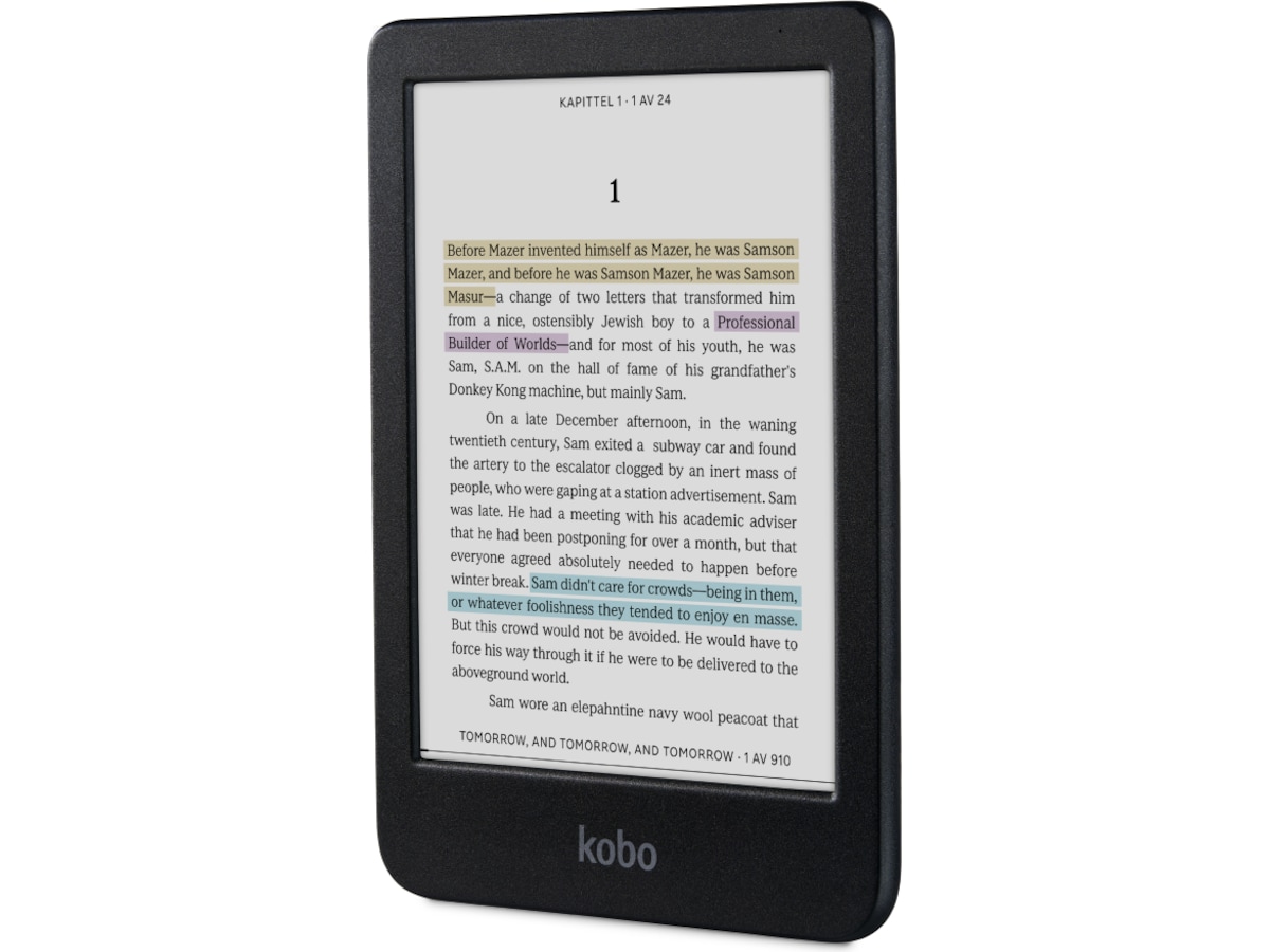 Kobo Clara Colour 6" 16GB (sort) E-bogslæsere